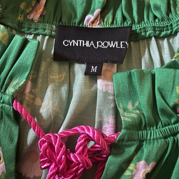 Green Cynthia Rowley Dress Size M - Picture 2 of 2
